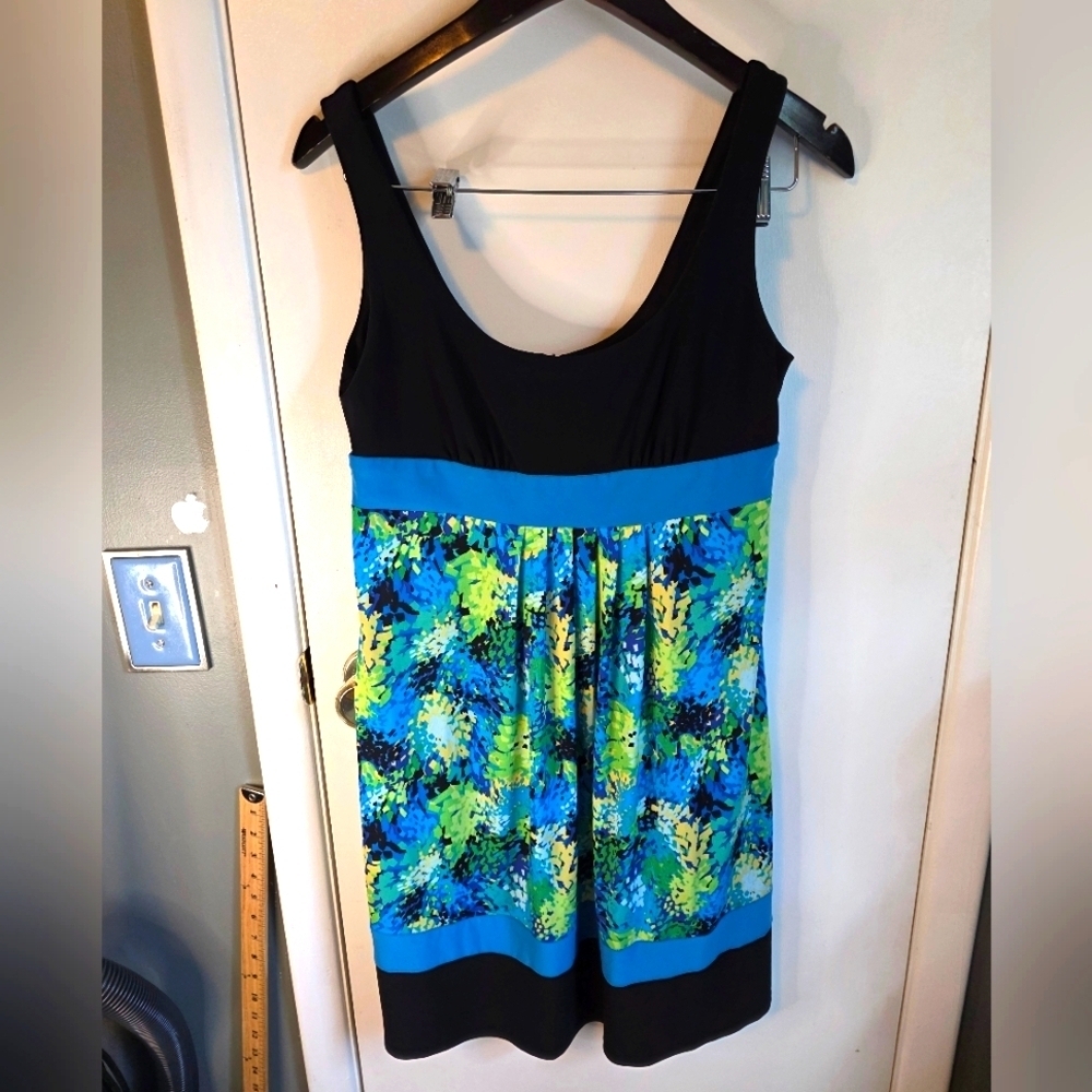 Sleeveless Dress Size 6 Colorful Abstract Print JBS LIMITED